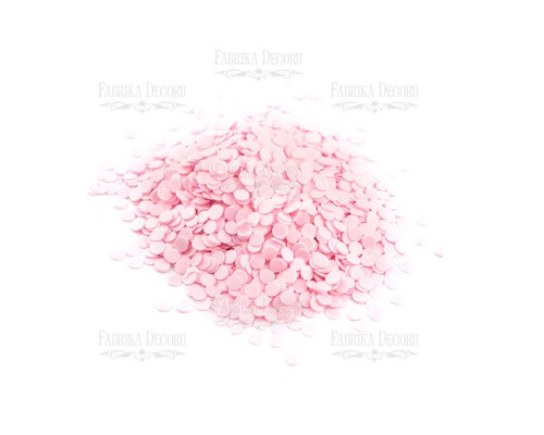 Набор пайеток "Конфетти" розовый, 4 мм.
