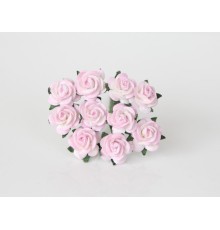 розы св. розово-белые 1,5 см, 10шт.