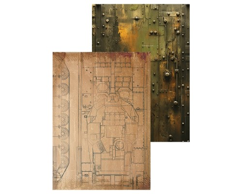 Набор бумаги "Дембельский альбом" (А4), 9 листов, CraftStory