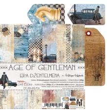 Набор бумаги "Age of Gentleman" 15,25 х 15,25 см., 6 листов, 1/3 набора, Craft O'Clock