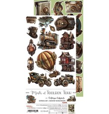 Набор для вырезания "Mists of Toolbox Town" 15,5*30,5 см, 1/2 набора, 6 листов, Craft O'Clock
