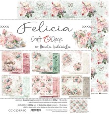 Набор бумаги "Felicia" 30,5*30,5 см., 6 листов, Craft O'Clock