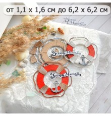 Нож для вырубки "Море. Спасательный круг с якорем", ScrapMania