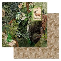 Бумага двусторонняя "Заповедник. Дыхание леса", ScrapMania
