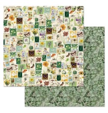 Бумага двусторонняя "Заповедник. Филателия", ScrapMania