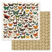 Бумага двусторонняя "Заповедник. Оазис бабочек", ScrapMania