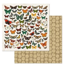 Бумага двусторонняя "Заповедник. Оазис бабочек", ScrapMania