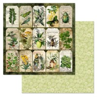 Бумага двусторонняя "Заповедник. Ярлыки", ScrapMania