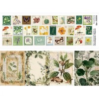 Лист с картинками 10*30 см "Заповедник. Марки", ScrapMania