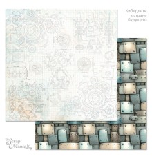 Бумага двусторонняя "Кибердети в стране будущего. Зарисовки", ScrapMania