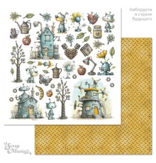 Бумага двусторонняя "Кибердети в стране будущего. Картинки", ScrapMania