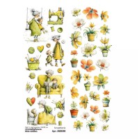 Лист с картинками 10*30 см "СуперБабушка. Мое хобби", ScrapMania