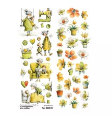 Лист с картинками 10*30 см "СуперБабушка. Мое хобби", ScrapMania