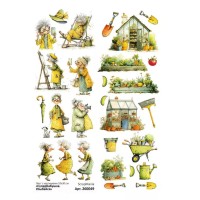 Лист с картинками 10*30 см "СуперБабушка. Улыбайся", ScrapMania