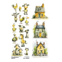 Лист с картинками 10*30 см "СуперБабушка. Друзья", ScrapMania