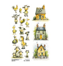 Лист с картинками 10*30 см "СуперБабушка. Друзья", ScrapMania