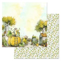 Бумага двусторонняя "СуперБабушка. Моя тыква лучше", ScrapMania