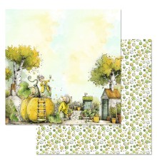 Бумага двусторонняя "СуперБабушка. Моя тыква лучше", ScrapMania