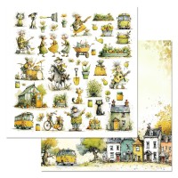 Бумага двусторонняя "СуперБабушка. Детали", ScrapMania