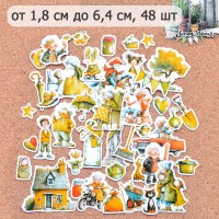 Набор высечек из бумаги "СуперБабушка", 48 шт., ScrapMania