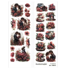 Лист с картинками 10х30 см "Готическая свадьба" (ScrapMania)