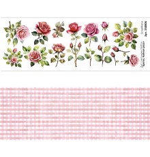 Лист с картинками 10х30 см "Цветы. Чайная роза" (ScrapMania)