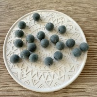 Бусины велюровые "Серые", 20 шт