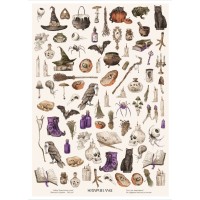 Набор для вырезания "Колдовские силы" 21*29,7 см (А4), 3 листа, ScrapMelange