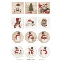 Набор для вырезания "Vintage Holiday" 21*29,7 см (А4), 4 листа, ScrapMelange