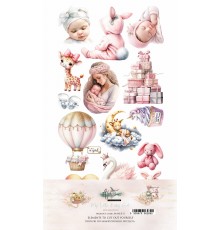 Набор для вырезания "My Little Baby Girl" 15,2*30,5 см, 7 листов, Alchemy of Art