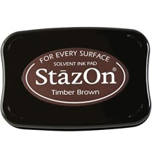 Штемпельная подушка "Stazon Timber Brown" - коричневый, Tsukineko