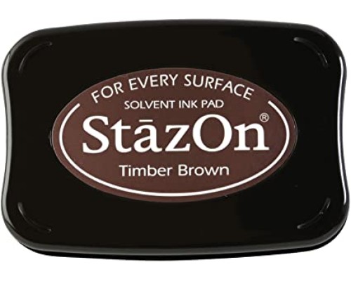 Штемпельная подушка "Stazon Timber Brown" - коричневый, Tsukineko
