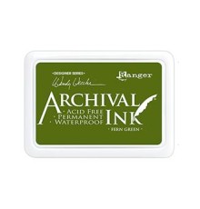 Штемпельная подушка "Archival Ink - Fern Green", Ranger