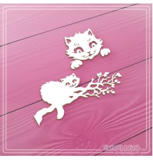 Набор чипборда "В стране чудес. Кот", 2 эл., СкрапМагия