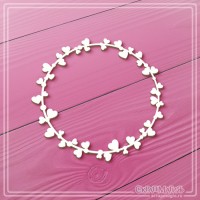Чипборд "Круглая рама с сердечками", СкрапМагия