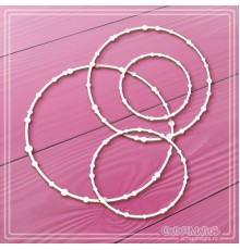 Набор чипборда "Круглые рамки из бусинок", 4 эл., СкрапМагия