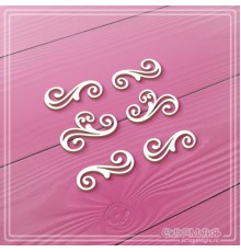 Набор чипборда "Завитки", 6 эл., СкрапМагия