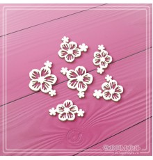 Набор чипборда "Цветы", 6 эл., СкрапМагия