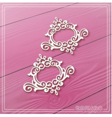 Набор чипборда "Рамки с завитками", 2 эл., СкрапМагия