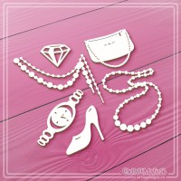 Набор чипборда "Женские штучки", 6 эл., СкрапМагия