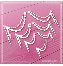 Набор чипборда "Подвески из бусинок", 7 эл., СкрапМагия