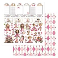 Бумага двусторонняя "Маленькая королева. Детали", ScrapMania