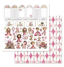 Бумага двусторонняя "Маленькая королева. Детали", ScrapMania