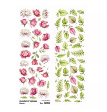 Лист с картинками 10*30 см "Маленькая королева. Цветы", ScrapMania
