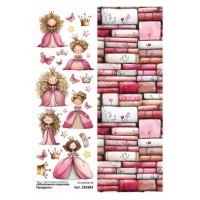 Лист с картинками 10*30 см "Маленькая королева. Праздник", ScrapMania