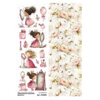 Лист с картинками 10*30 см "Маленькая королева. Красота", ScrapMania