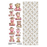 Лист с картинками 10*30 см "Маленькая королева. Игрушки", ScrapMania
