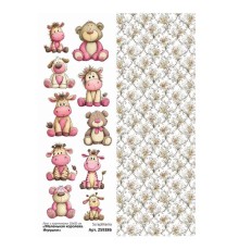 Лист с картинками 10*30 см "Маленькая королева. Игрушки", ScrapMania