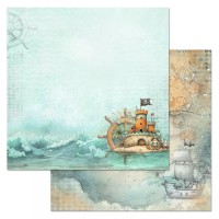 Бумага двусторонняя "Маленький пират. Штурвал", ScrapMania