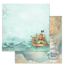 Бумага двусторонняя "Маленький пират. Штурвал", ScrapMania
